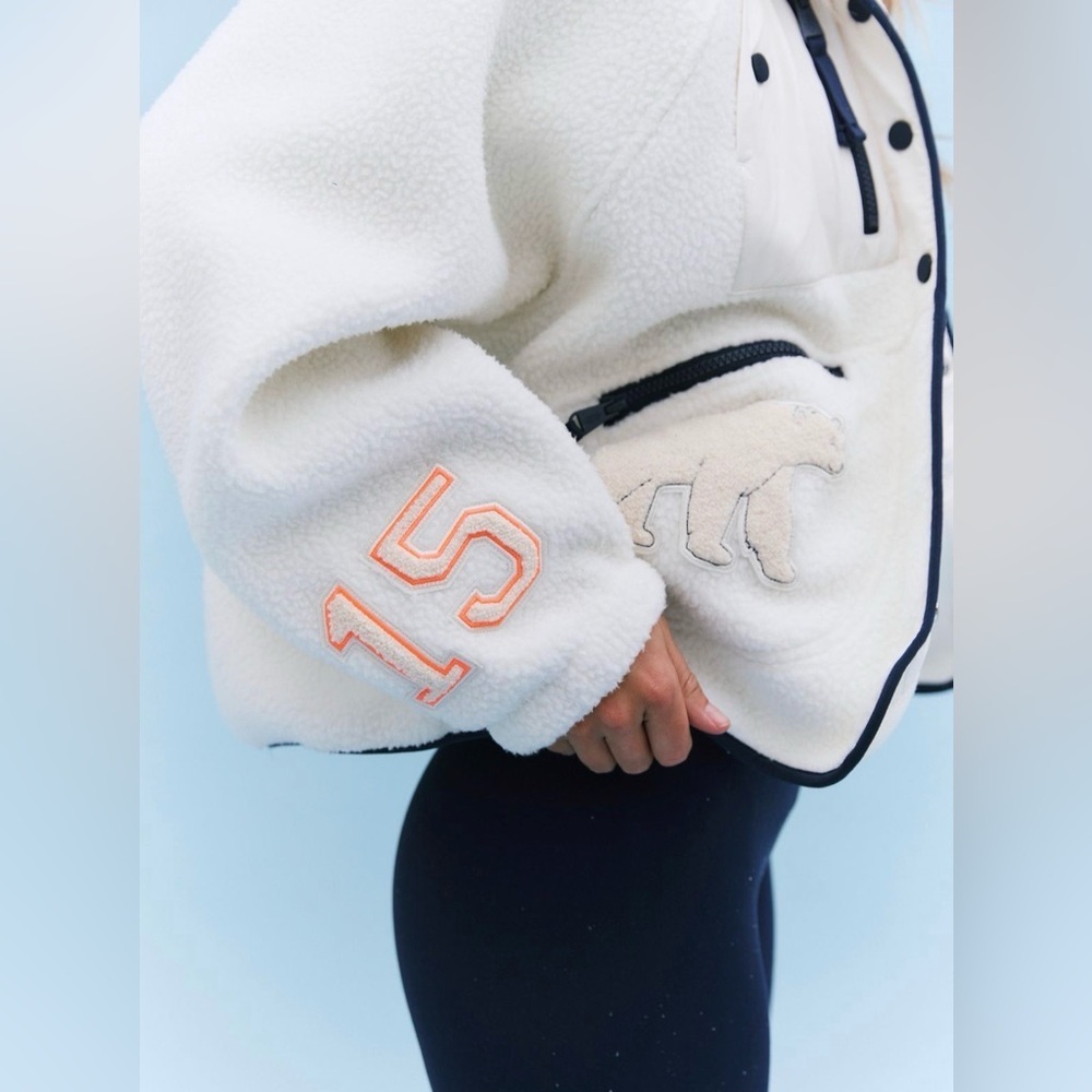 Free People Movement Hit The Slopes Patch Fleece Jacket - Picture 8 of 12